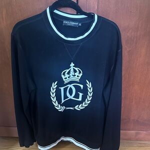 Dolce & Gabbana Black and White Logo Sweatshirt